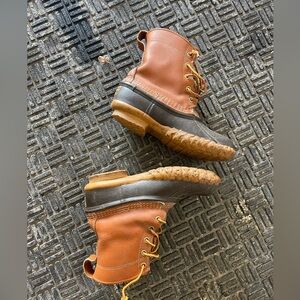 L.L. Bean Gum Boots with Laces - Great condition - Women’s size 6